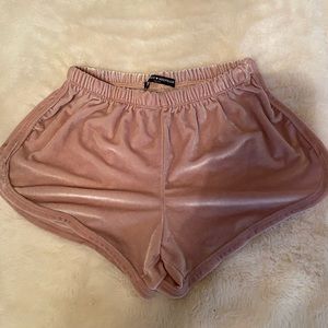 Brandy Melville velvet shorts